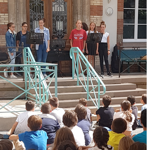 chorale rentrée des 6ème.sept 2019